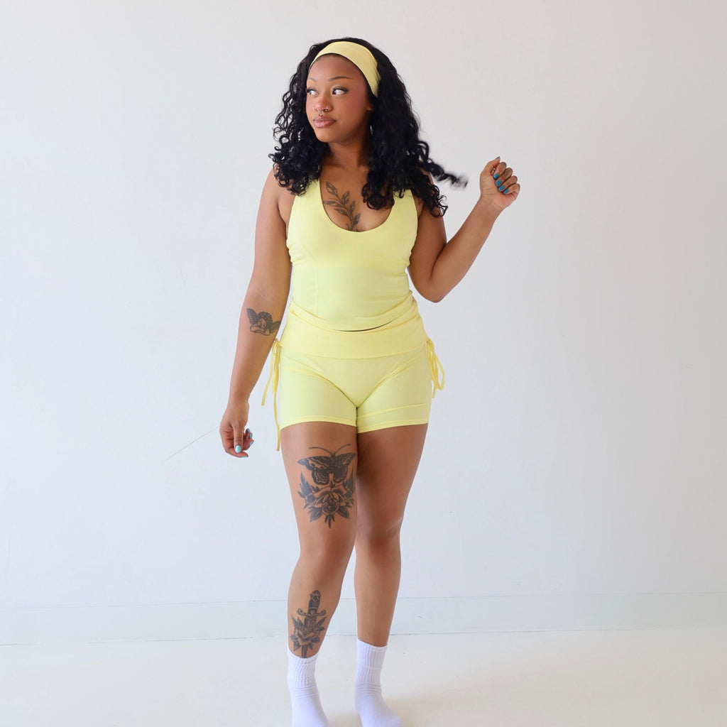 Alyse™ Soft Serve Racerback Tank (Lemon Sorbet)