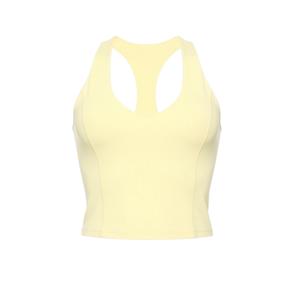 Alyse™ Soft Serve Racerback Tank (Lemon Sorbet)